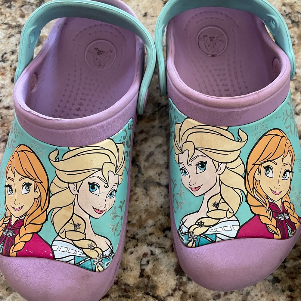 Used condition frozen crocs